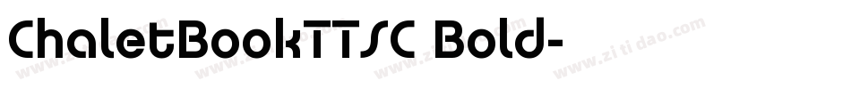 ChaletBookTTSC Bold字体转换